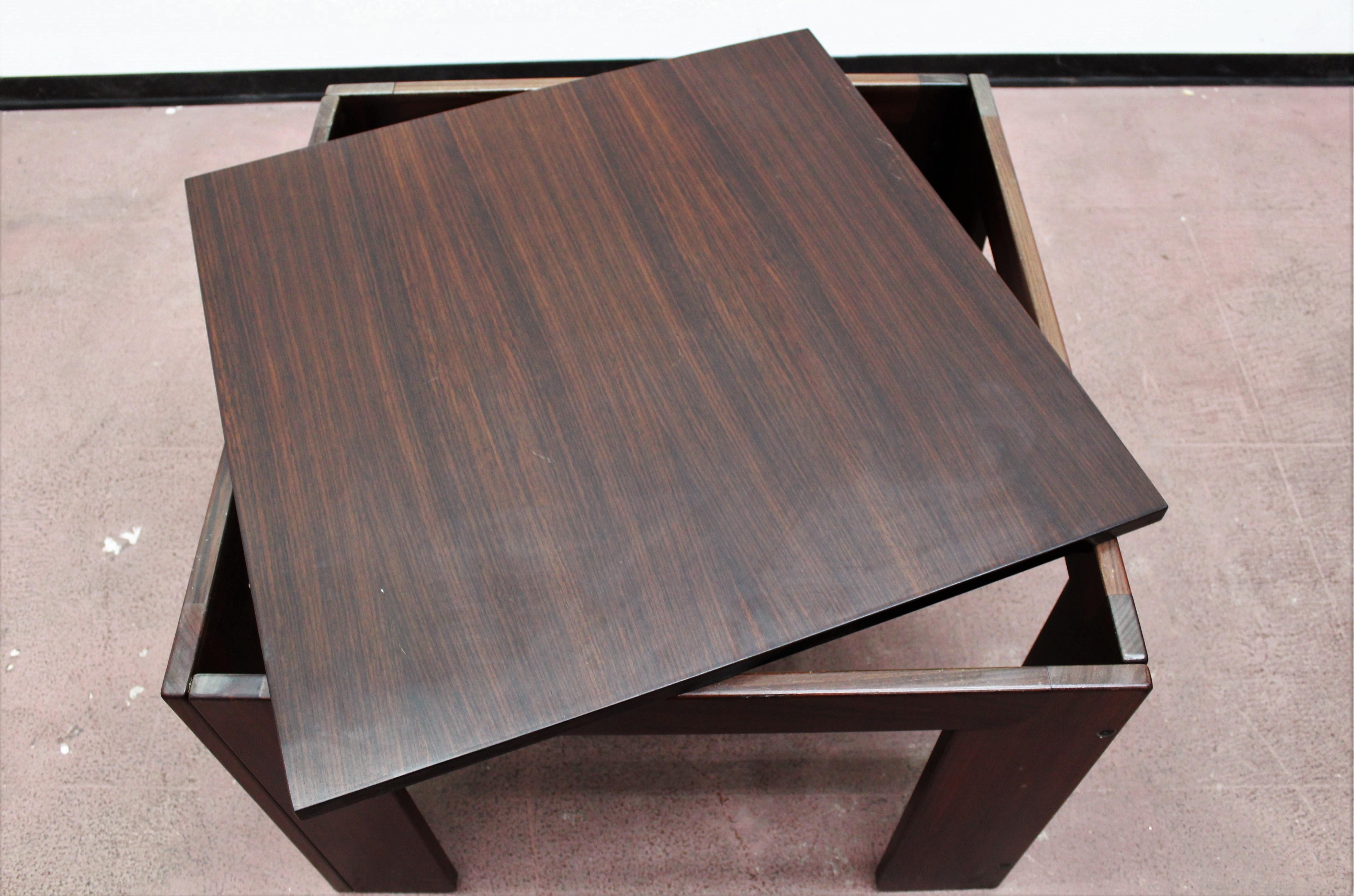 Mid-Century A. & T. Scarpa for Cassina, Meda Wood Coffee Table mod 771 '65 Italy 7