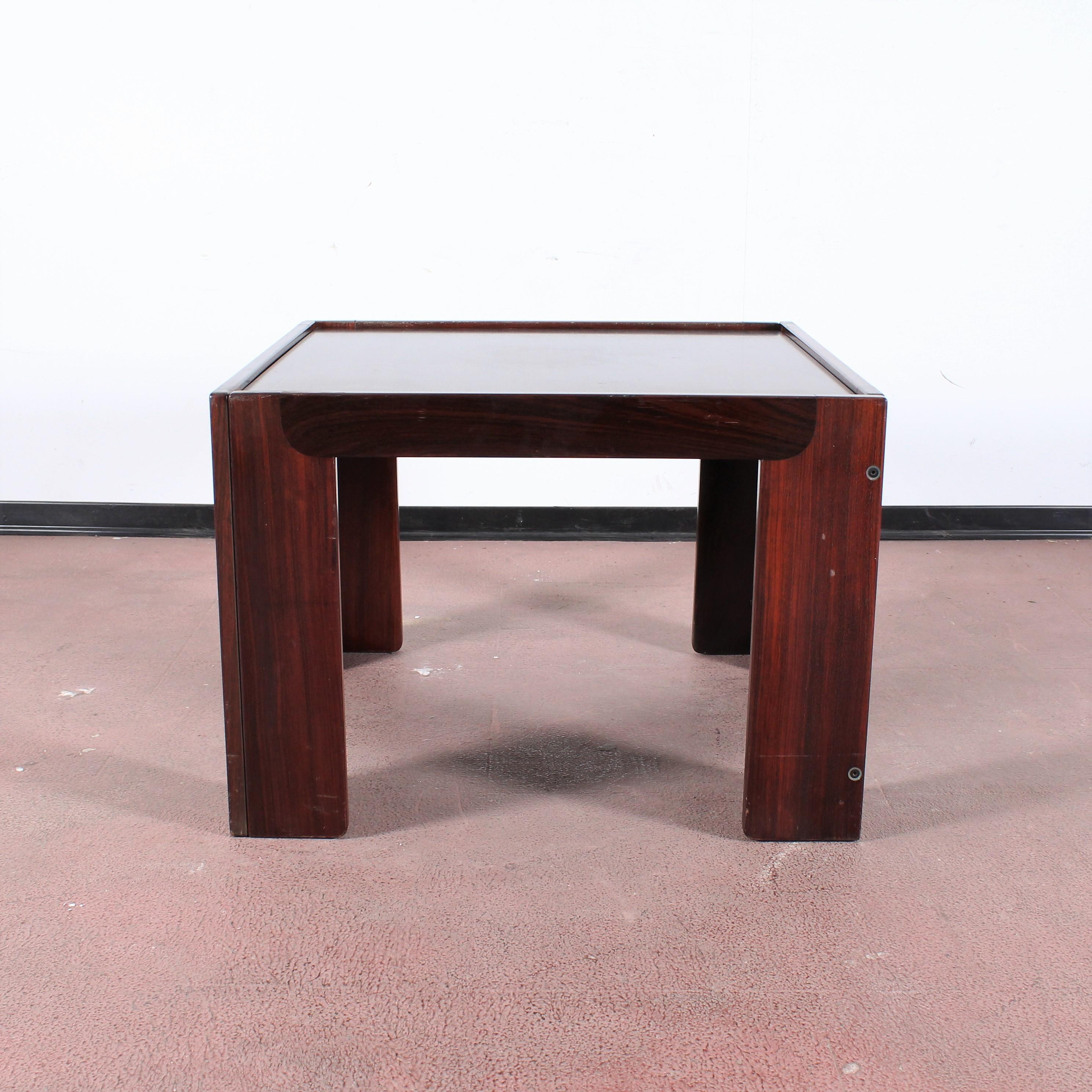 Mid-Century A. & T. Scarpa for Cassina, Meda Wood Coffee Table mod 771 '65 Italy 1