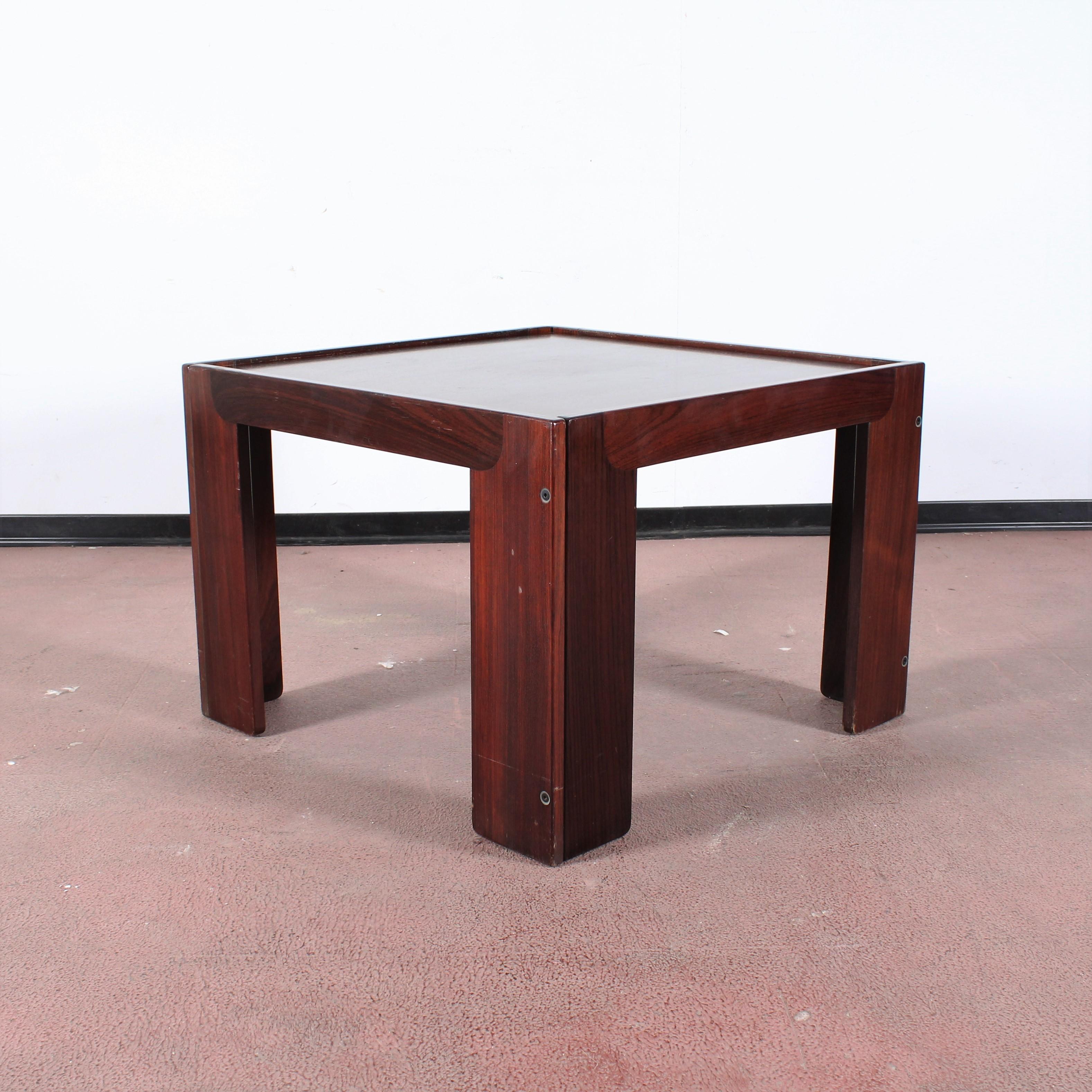 Mid-Century A. & T. Scarpa for Cassina, Meda Wood Coffee Table mod 771 '65 Italy 2