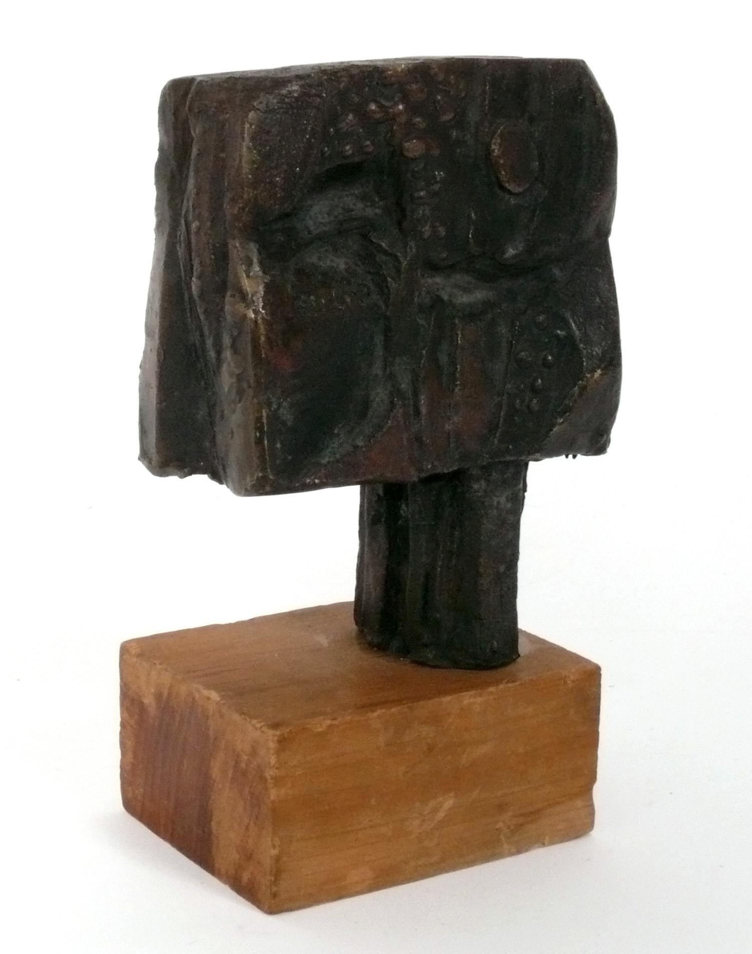 Américain Sculpture abstraite en bronze du milieu du siècle circa 1960 en vente