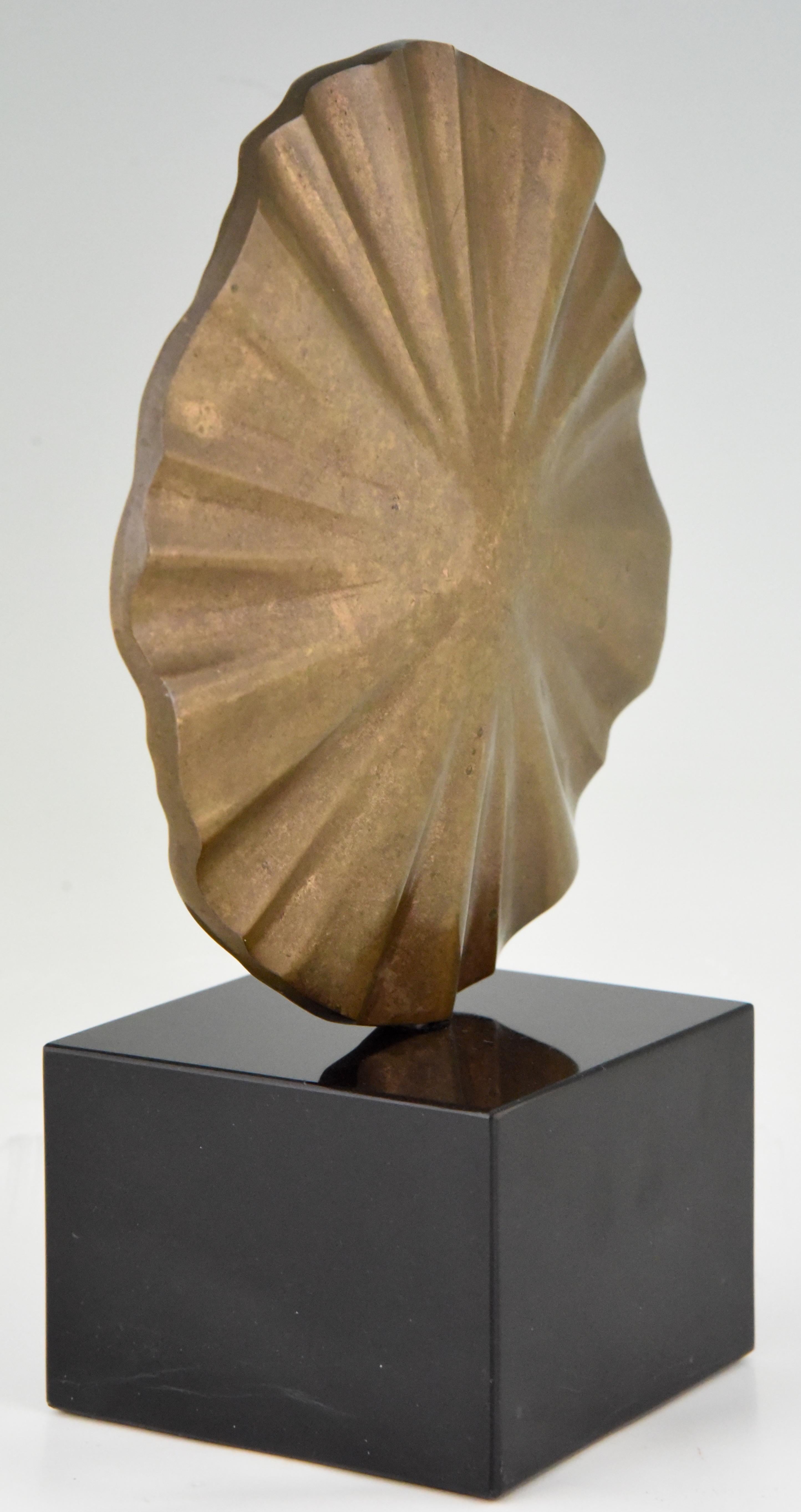 20th Century Midcentury Abstract Bronze Sculpture Claudio Capotondi  Italy  1979