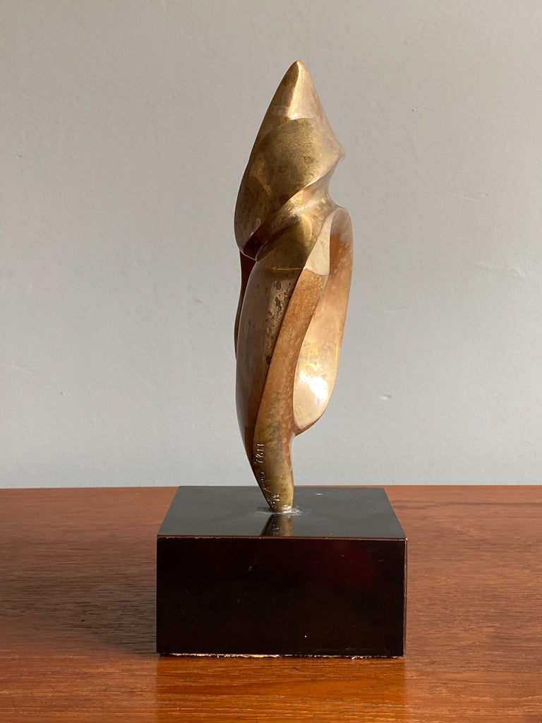 Mid Century Abstract Bronze Sculpture In Good Condition In Round Rock, TX
