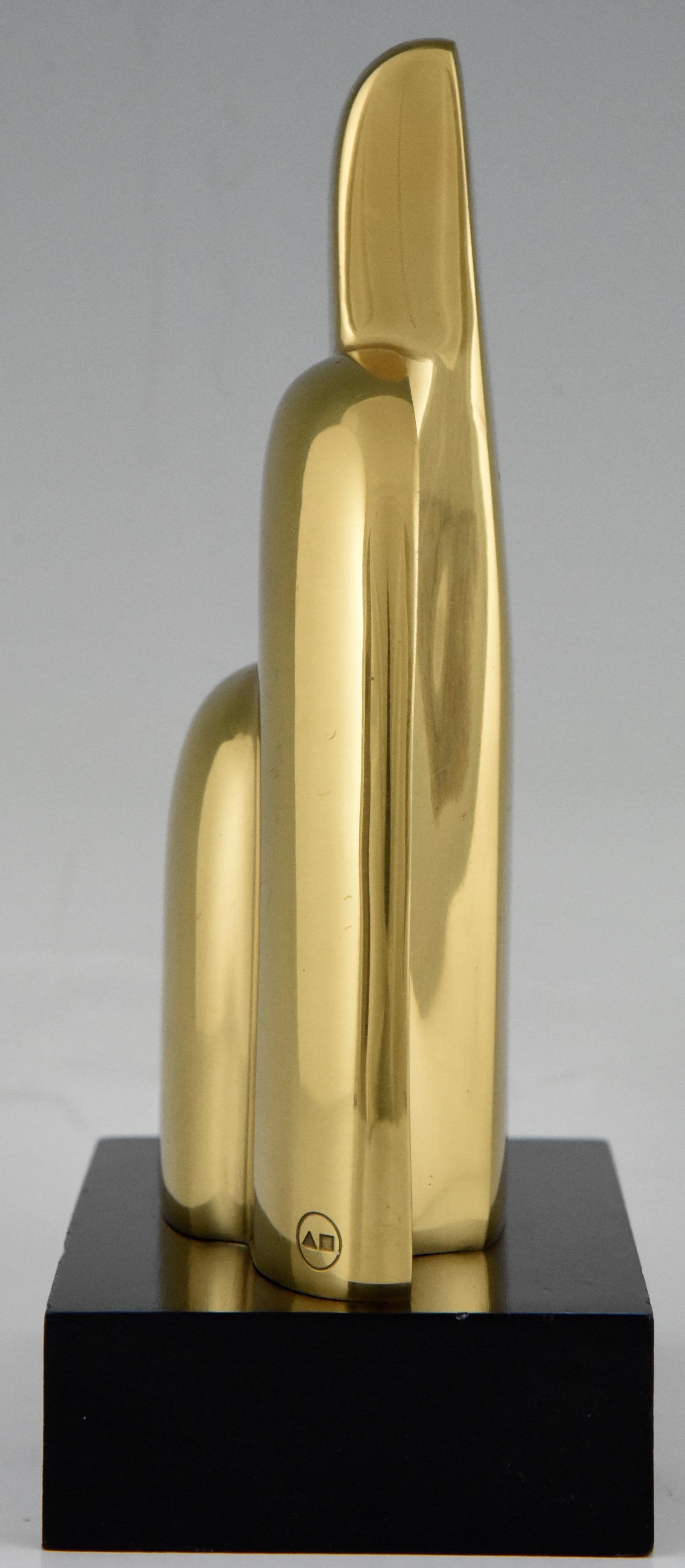 Mid-Century Modern Midcentury Abstract Bronze Sculpture L'ocell Antoni Miro Bravo  Spain