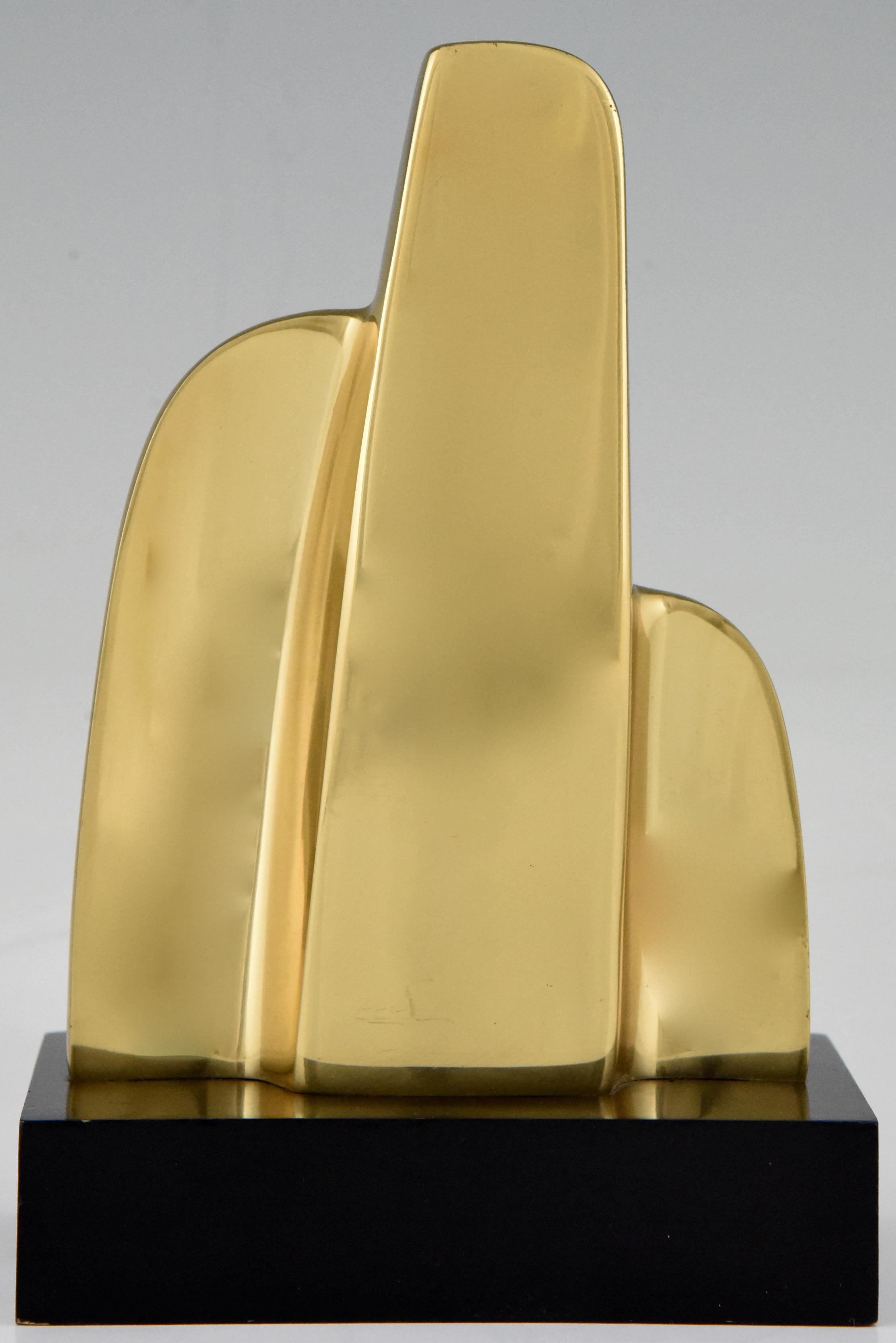 Spanish Midcentury Abstract Bronze Sculpture L'ocell Antoni Miro Bravo  Spain