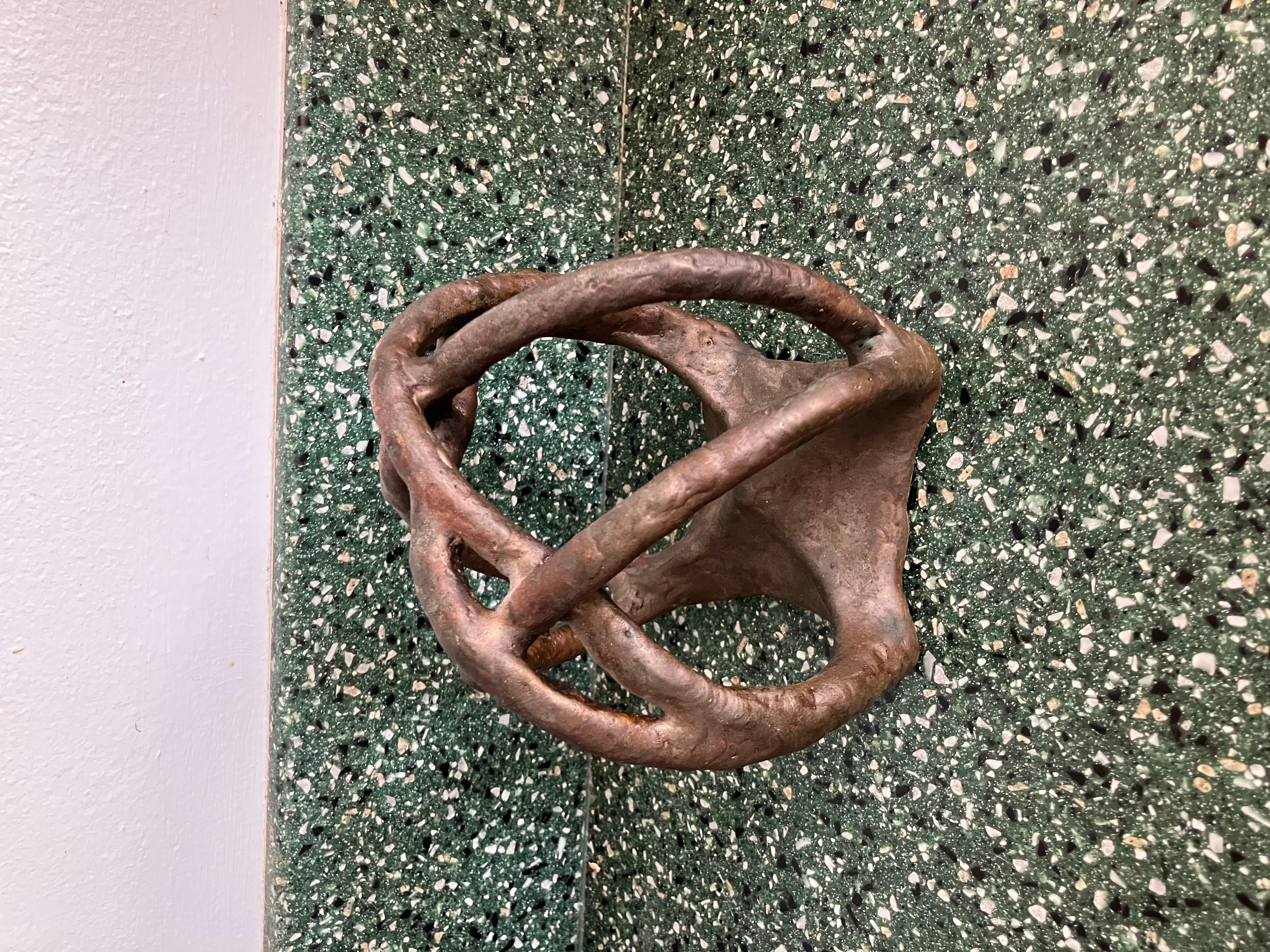 Mitte des Jahrhunderts  Abstrakte brutalistische Bronze (Brutalismus) im Angebot