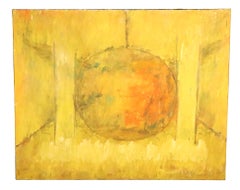 Mid Century Abstract Expressionist Acrylic Painting by Jules Granowitz c. 1950's