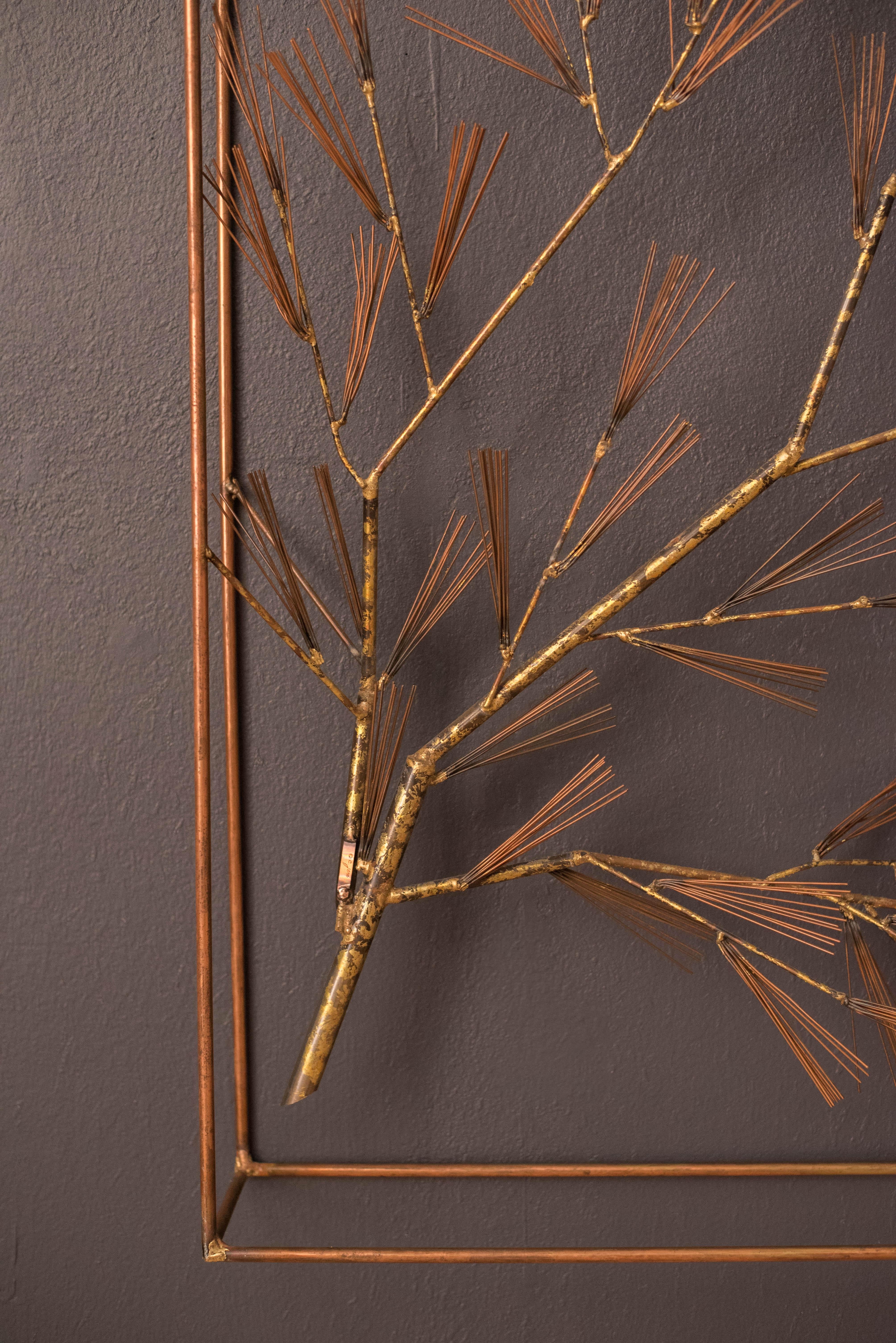 Metal Mid Century Abstract Floating Tree Sculpture by Curtis Jere for Artisan House For Sale