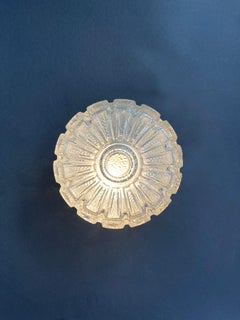 Lámpara de pared o plafón de cristal de flores abstractas de mediados de siglo, años 60, Alemania