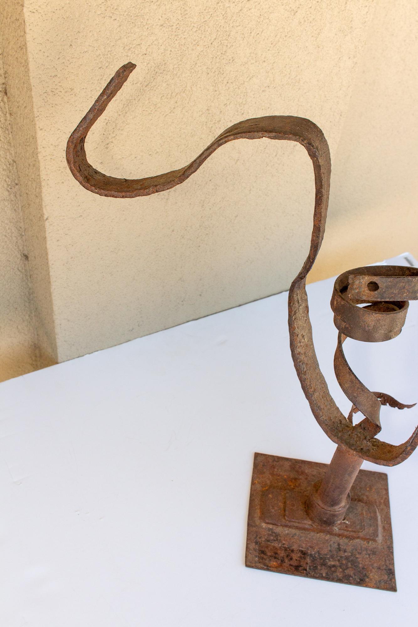 Midcentury Abstract Iron Sculpture found in France 4