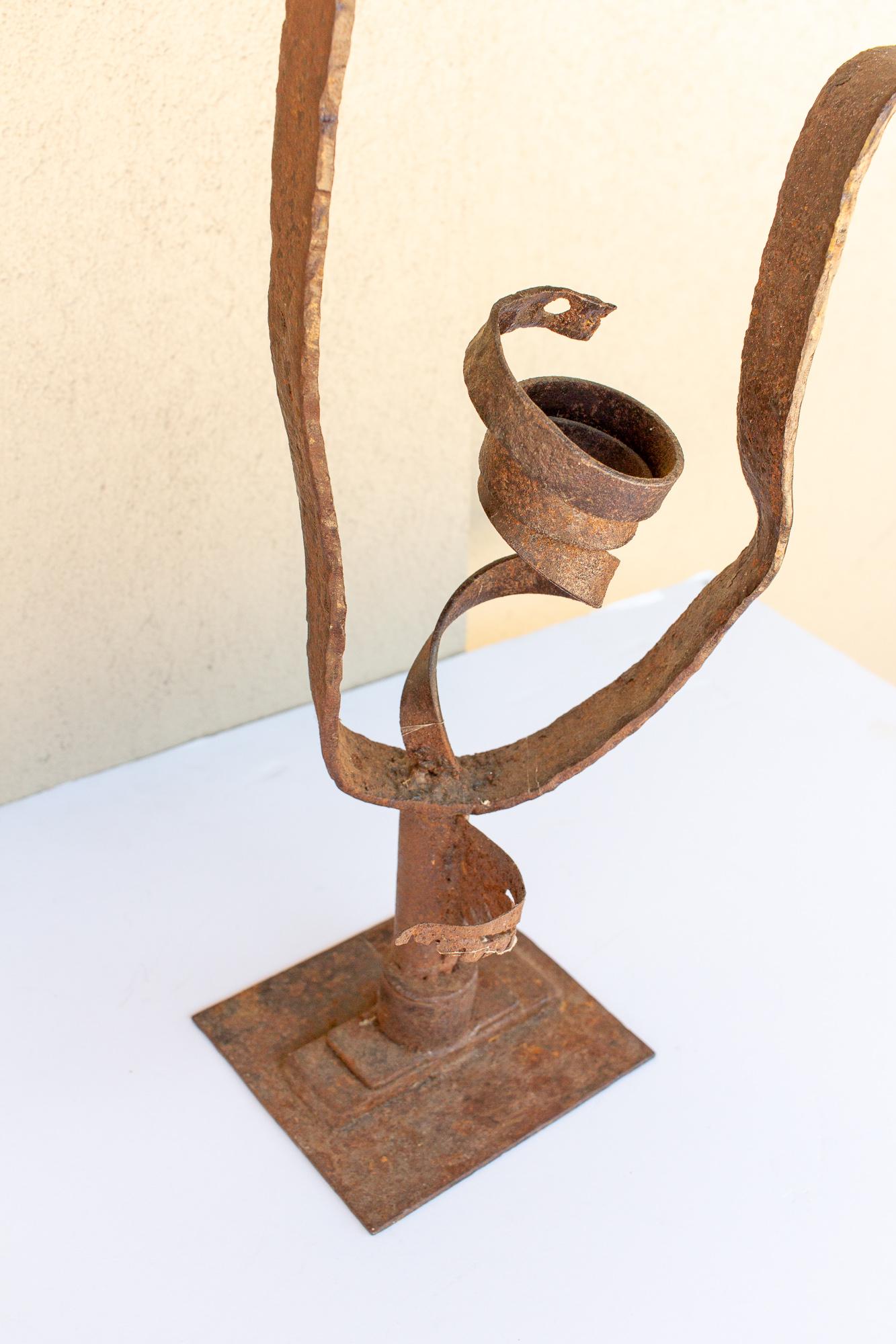 Mid-Century Modern Midcentury Abstract Iron Sculpture found in France