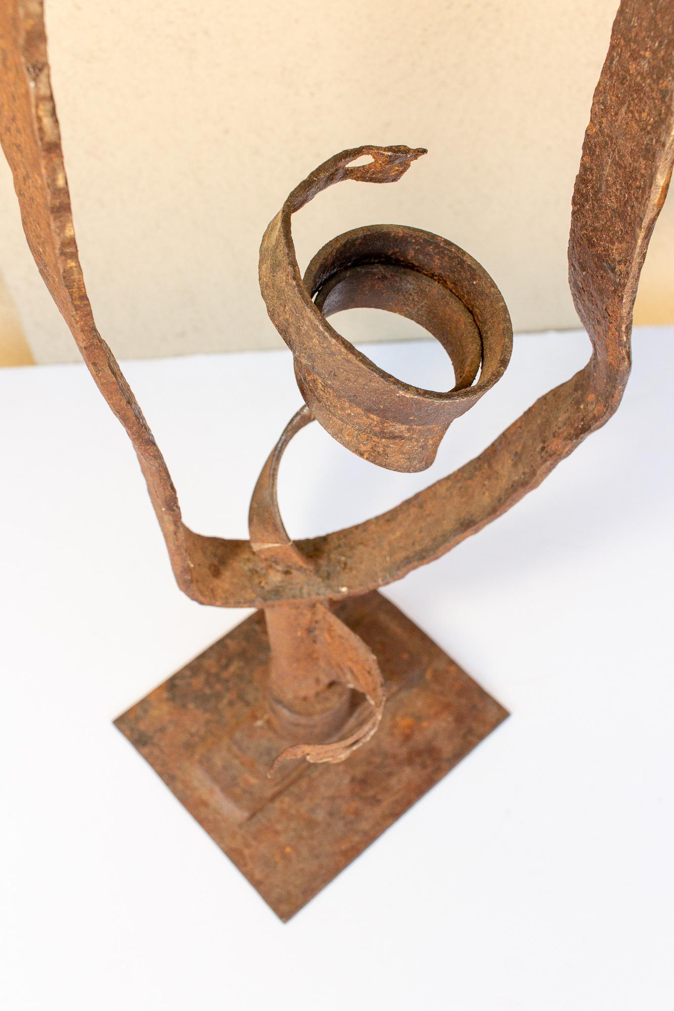 Midcentury Abstract Iron Sculpture found in France 1