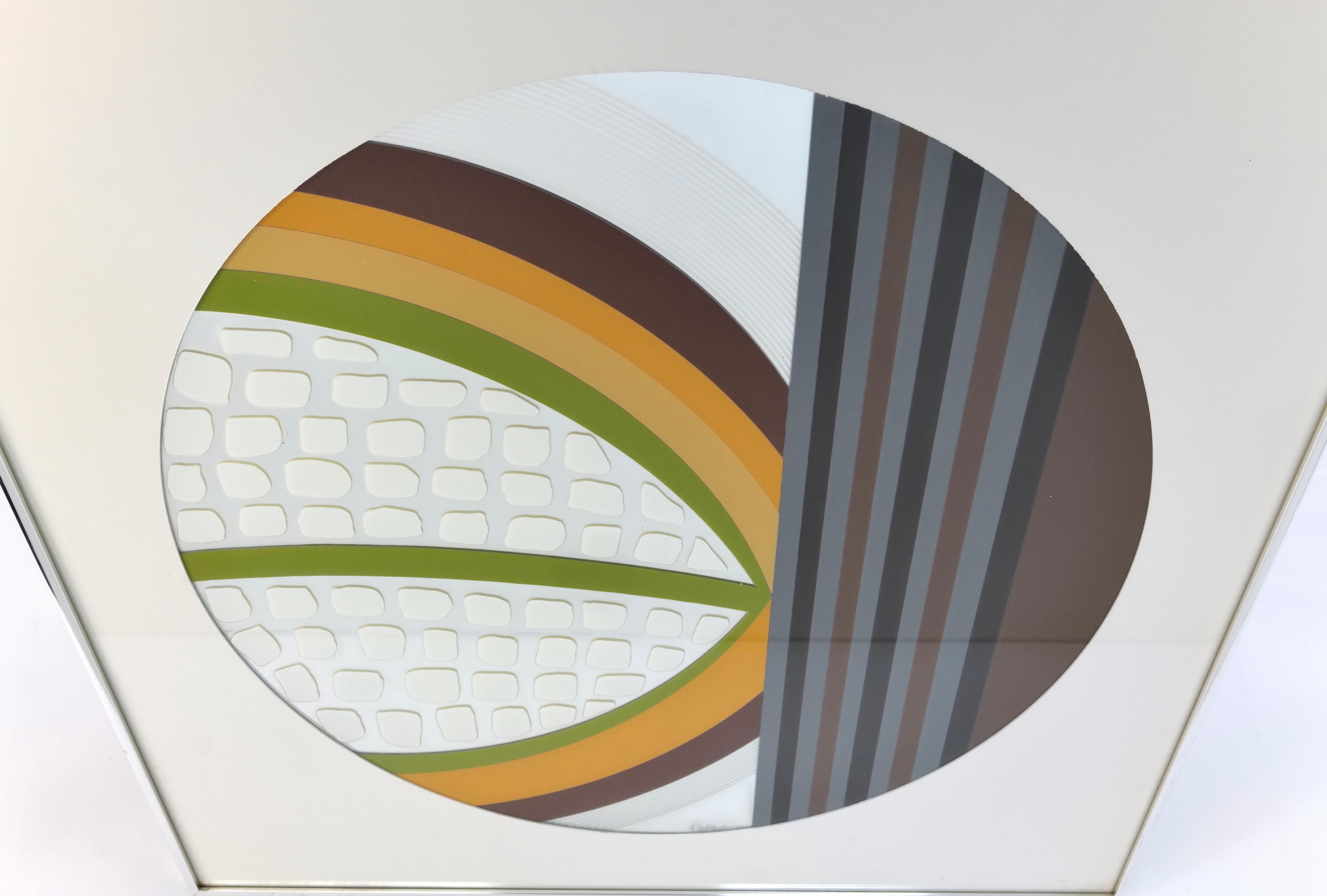 Mid Century Abstract Mirror Wall Art For Sale 3