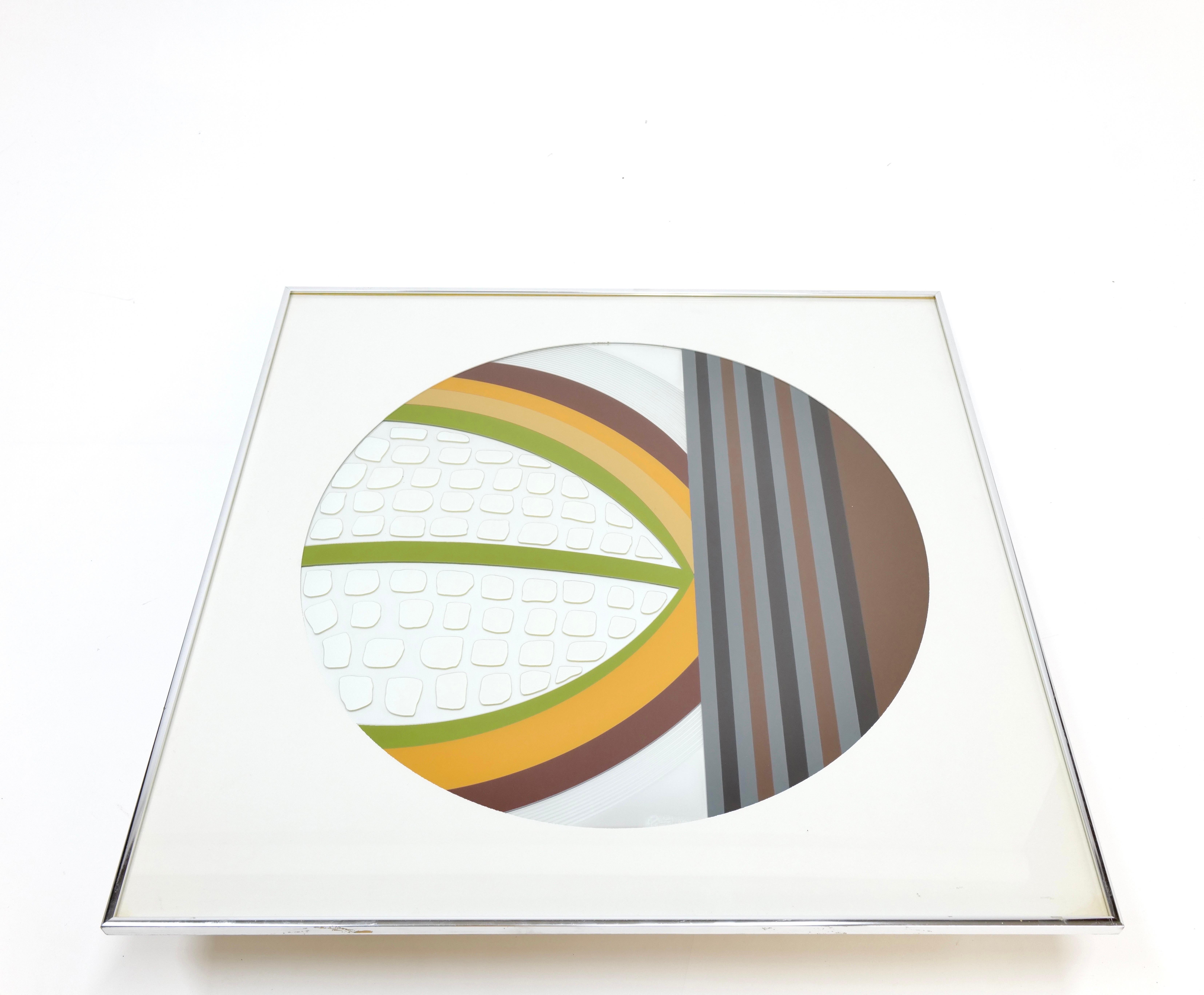 Mid Century Abstract Mirror Wall Art For Sale 7