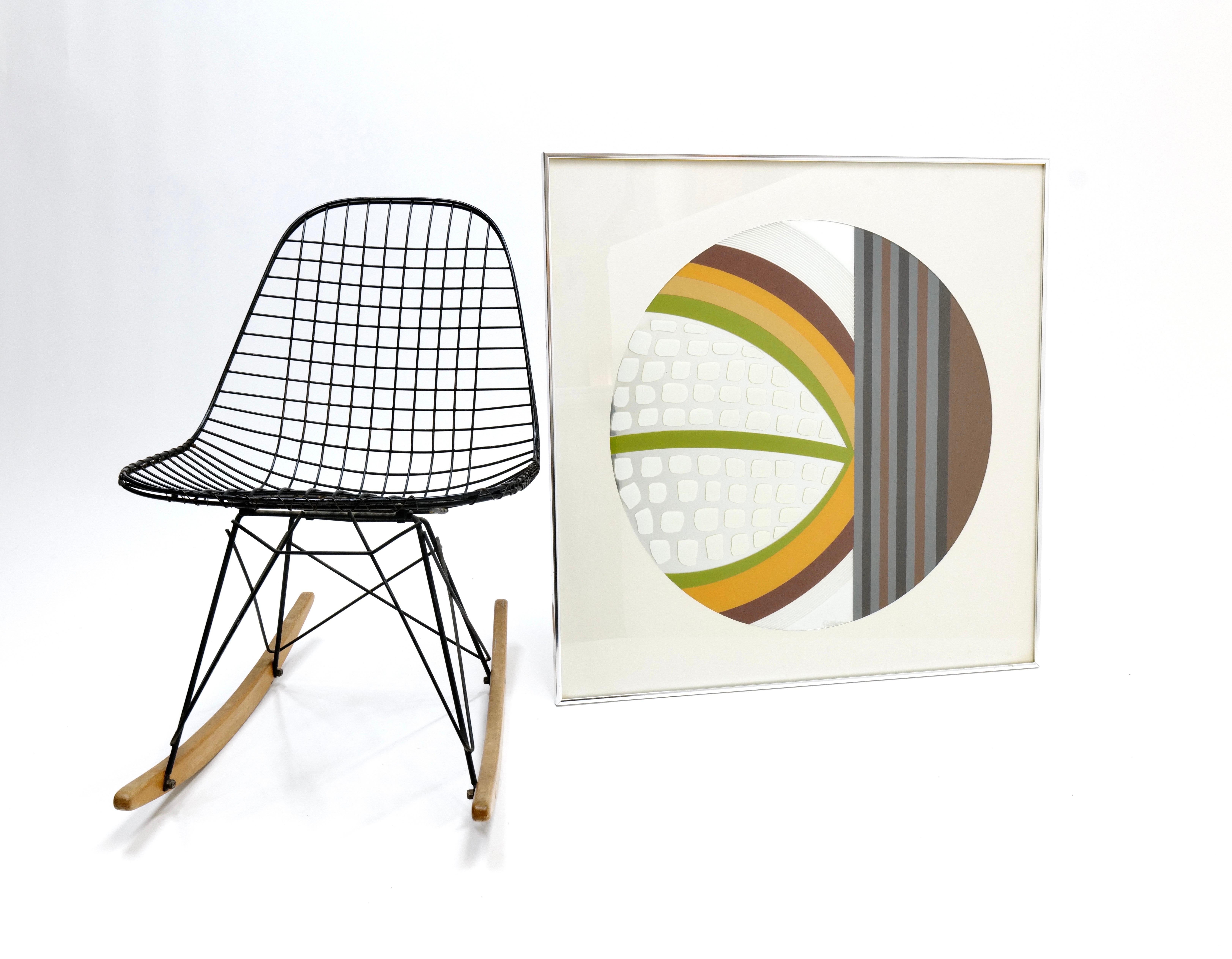 Mid Century Abstract Mirror Wall Art For Sale 9