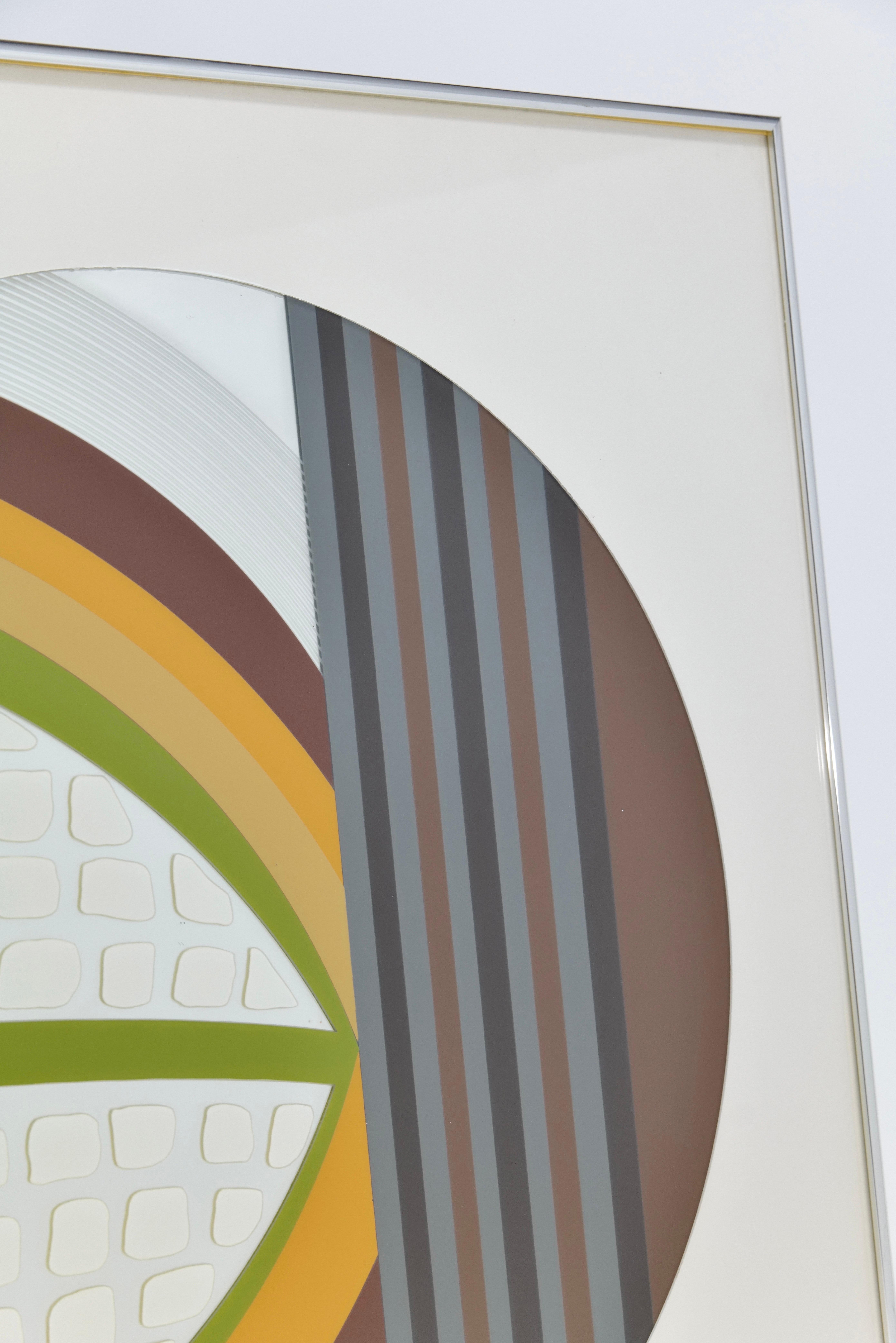 Mid-Century Modern Mid Century Abstract Mirror Wall Art For Sale