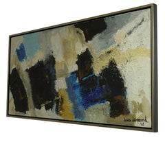 Mid-Century Abstract Mixed-Media Painting by Diana Diamond, California, 1968