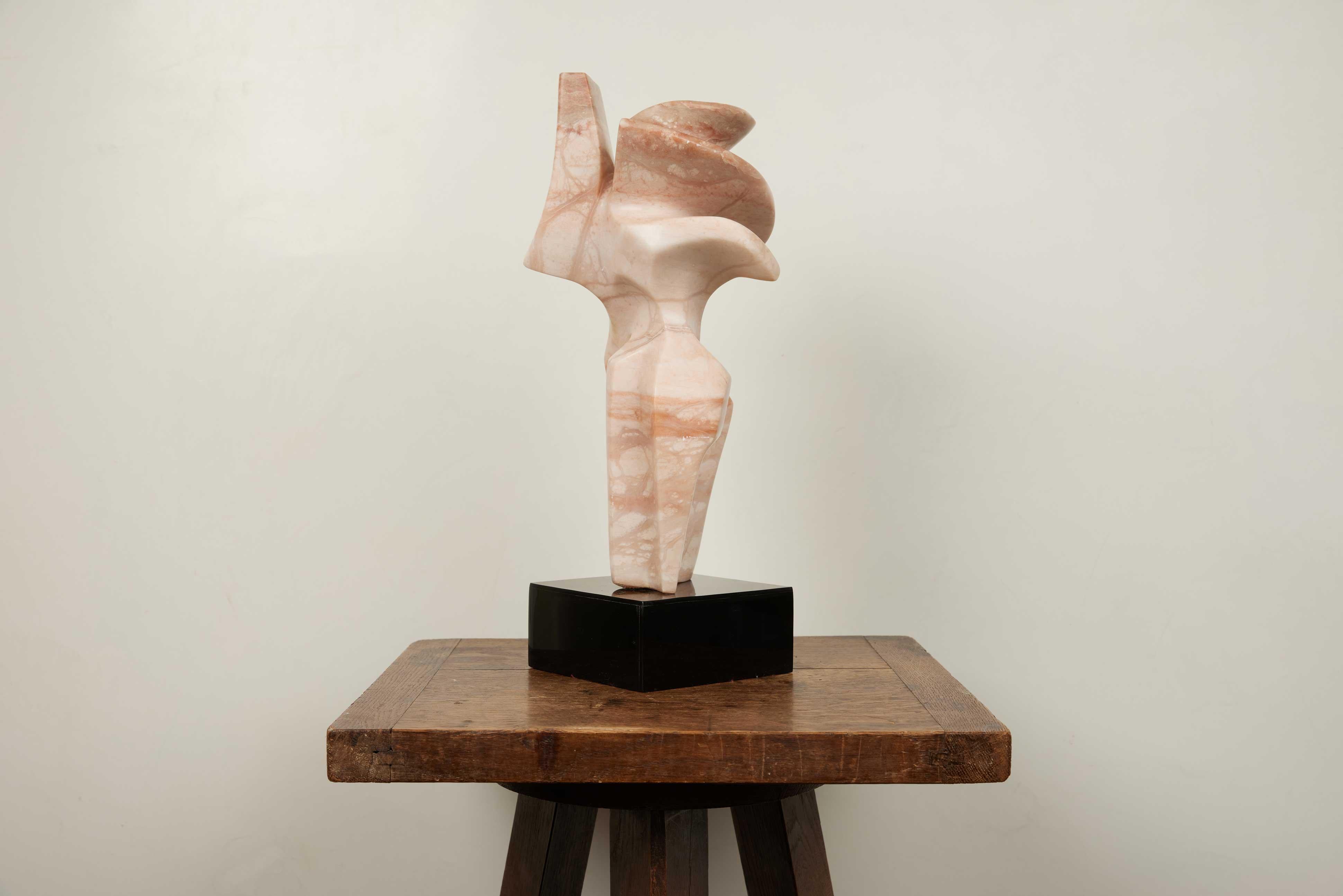 Hungarian Mid Century Abstract Nude Marble Sculpture by, Robert Bery Signed  1953 For Sale