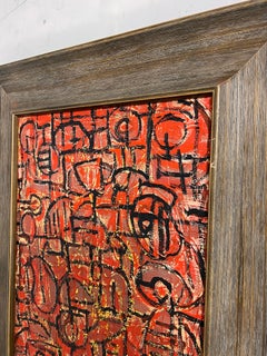 Mid-Century Abstract Oil Attributed to Piero Dorazio, Circa 1950s