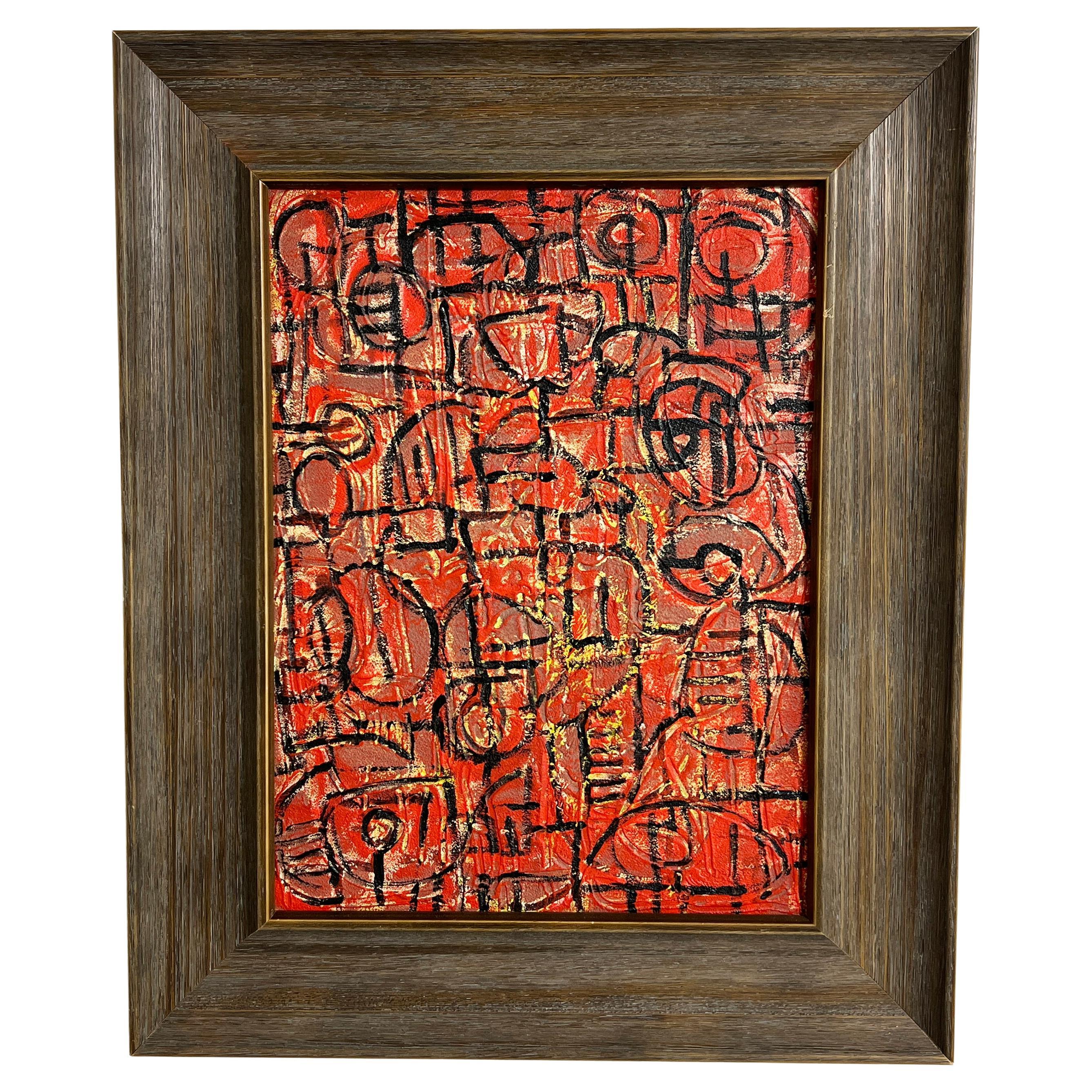 Mid-Century Abstract Oil Attributed to Piero Dorazio, Circa 1950s