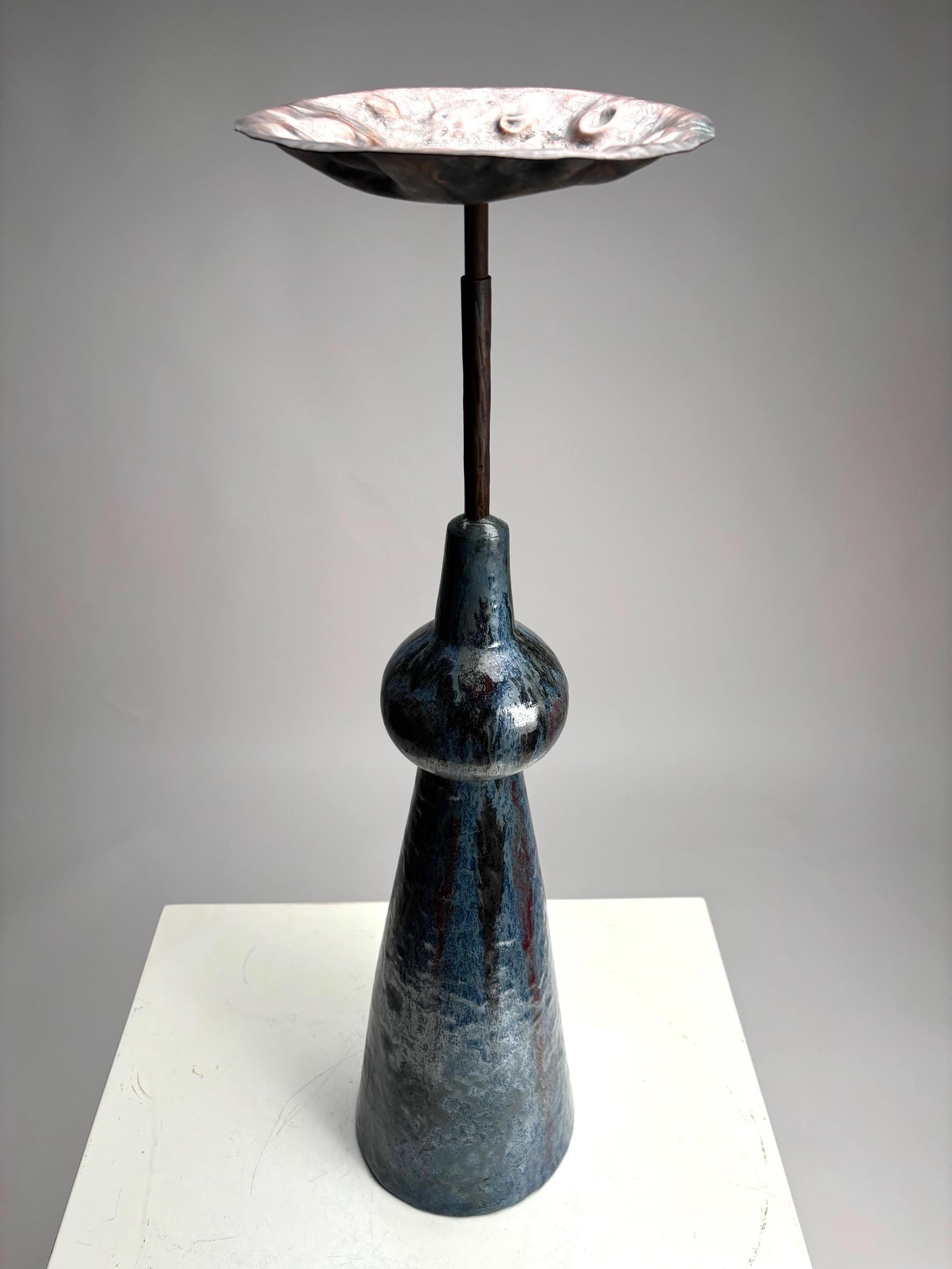 Mid-Century Abstract painted ceramic ashtray table by Minghetti, Italy, 1950s For Sale 4