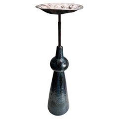 Mid-Century Abstract painted ceramic ashtray table by Minghetti, Italy, 1950s