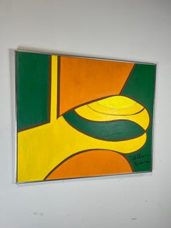 Mid Century Abstract Painting Alan Viana