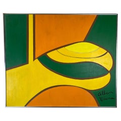 Mid Century Abstract Painting Alan Viana