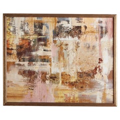 Mid Century Abstract Painting by Edelson, 1967