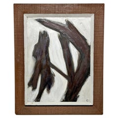 Mid-Century Abstract Painting by Fred Eid, ca. 1970s