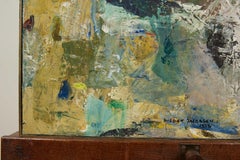 Peinture abstraite moderne du milieu du siècle dernier de Holger Jacobsen - 1973