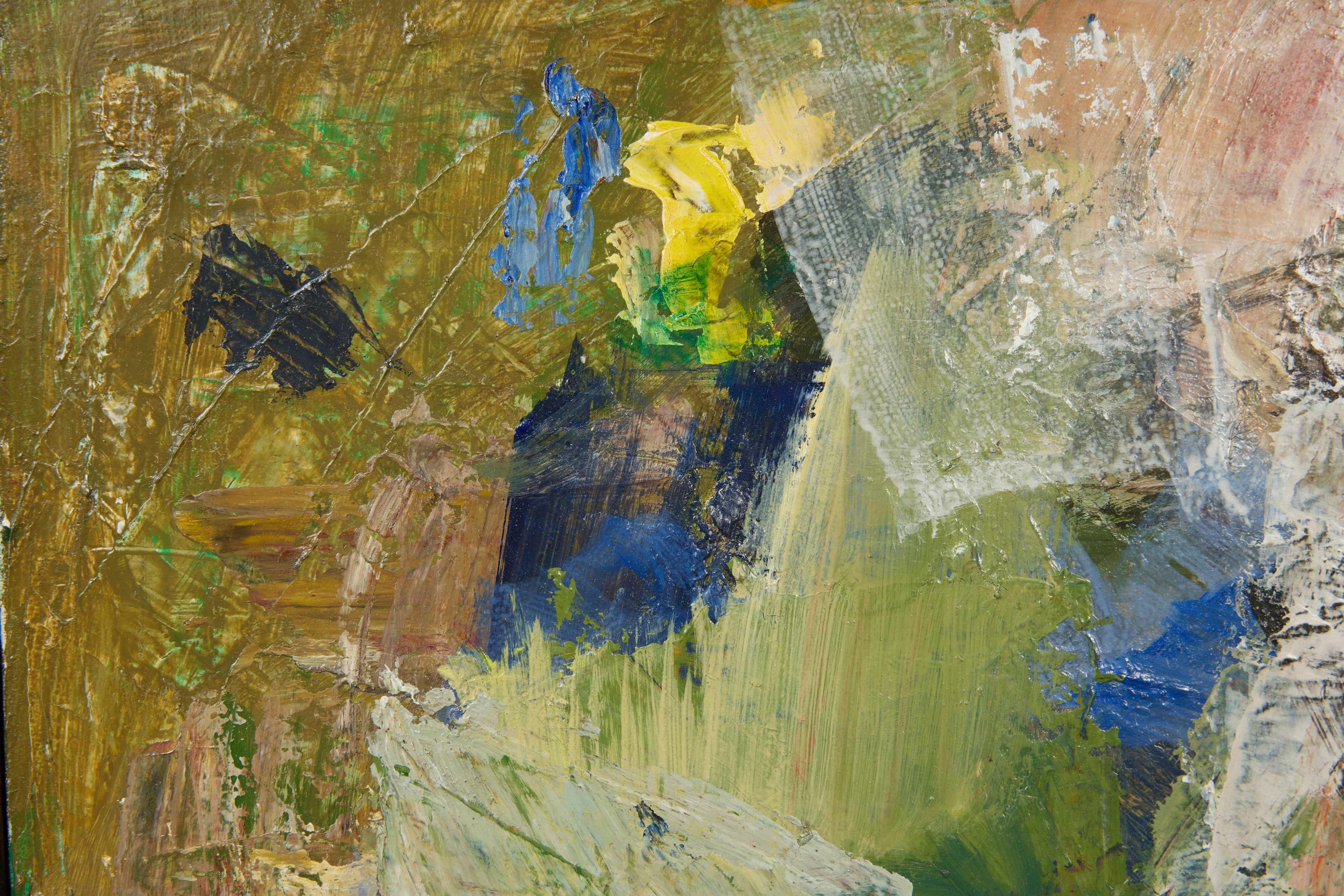 Mid-Century moderno Pittura astratta del Mid Century Modern di Holger Jacobsen - 1973 in vendita