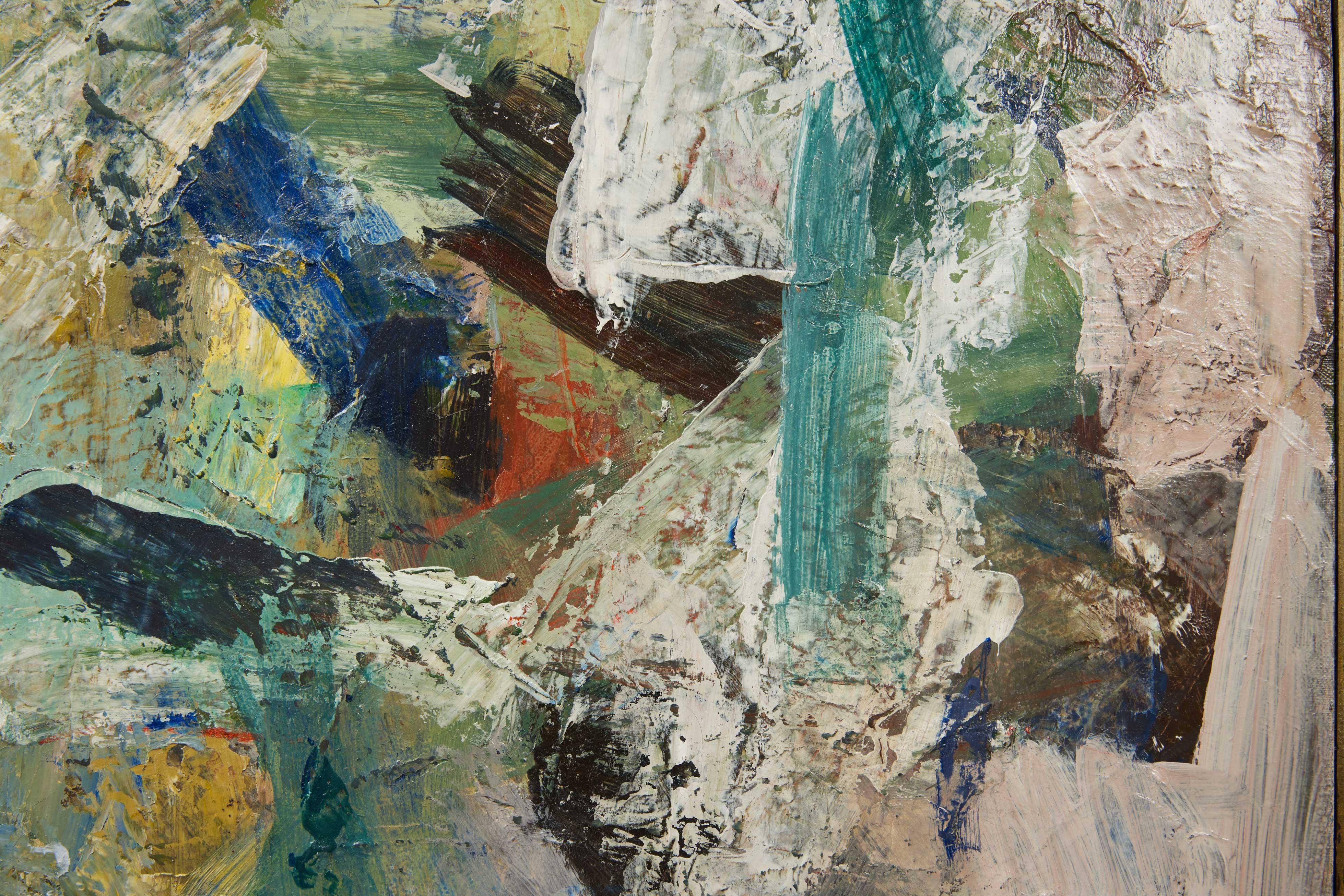 Danese Pittura astratta del Mid Century Modern di Holger Jacobsen - 1973 in vendita