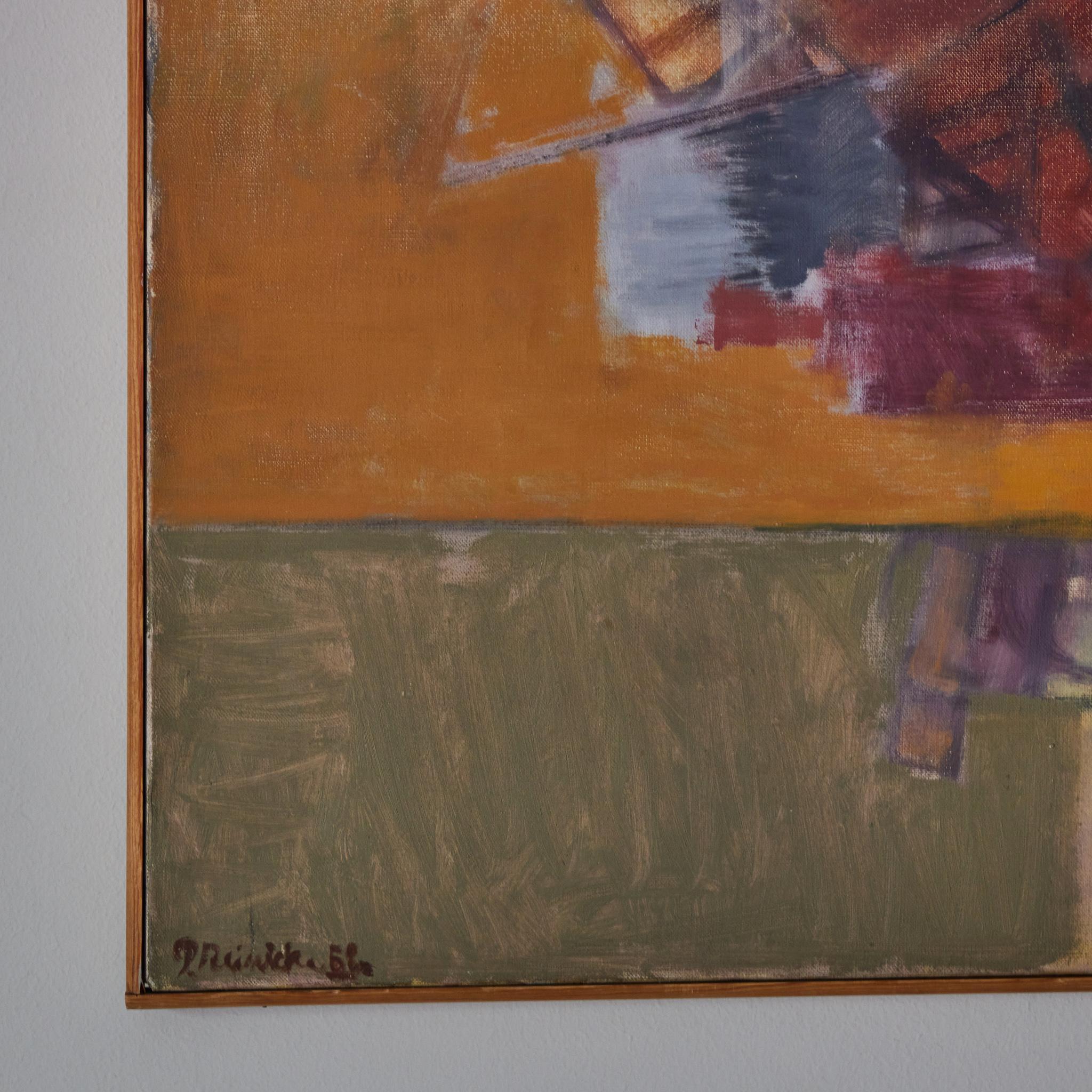 English Mid Century Abstract Painting For Sale