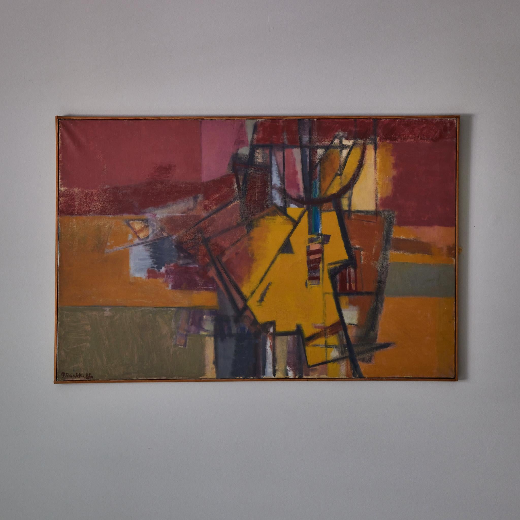 Mid Century Abstract Painting For Sale 1