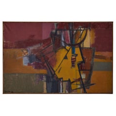 Vintage Mid Century Abstract Painting