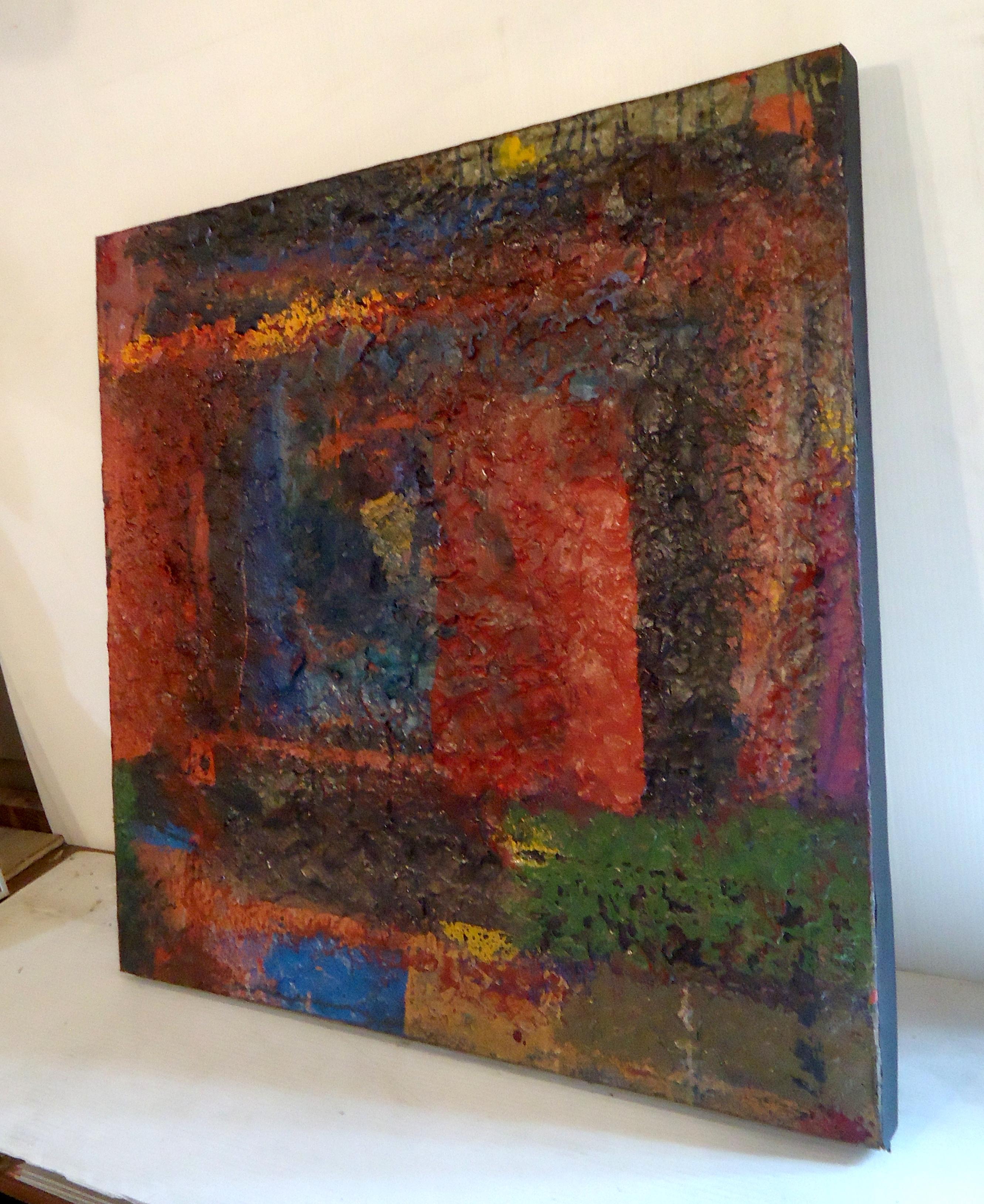 Pintura abstracta al óleo sobre lienzo, sin marco, de los años 70, firmada por el artista.
Por favor, confirme la ubicación del artículo (NY o NJ).