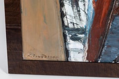 Midcentury Abstract Painting Signed