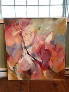 Quadro astratto di metà secolo di E.S Greenberg