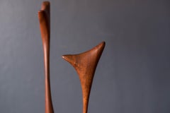 Mid Century Abstract Teak Birds Sculpture