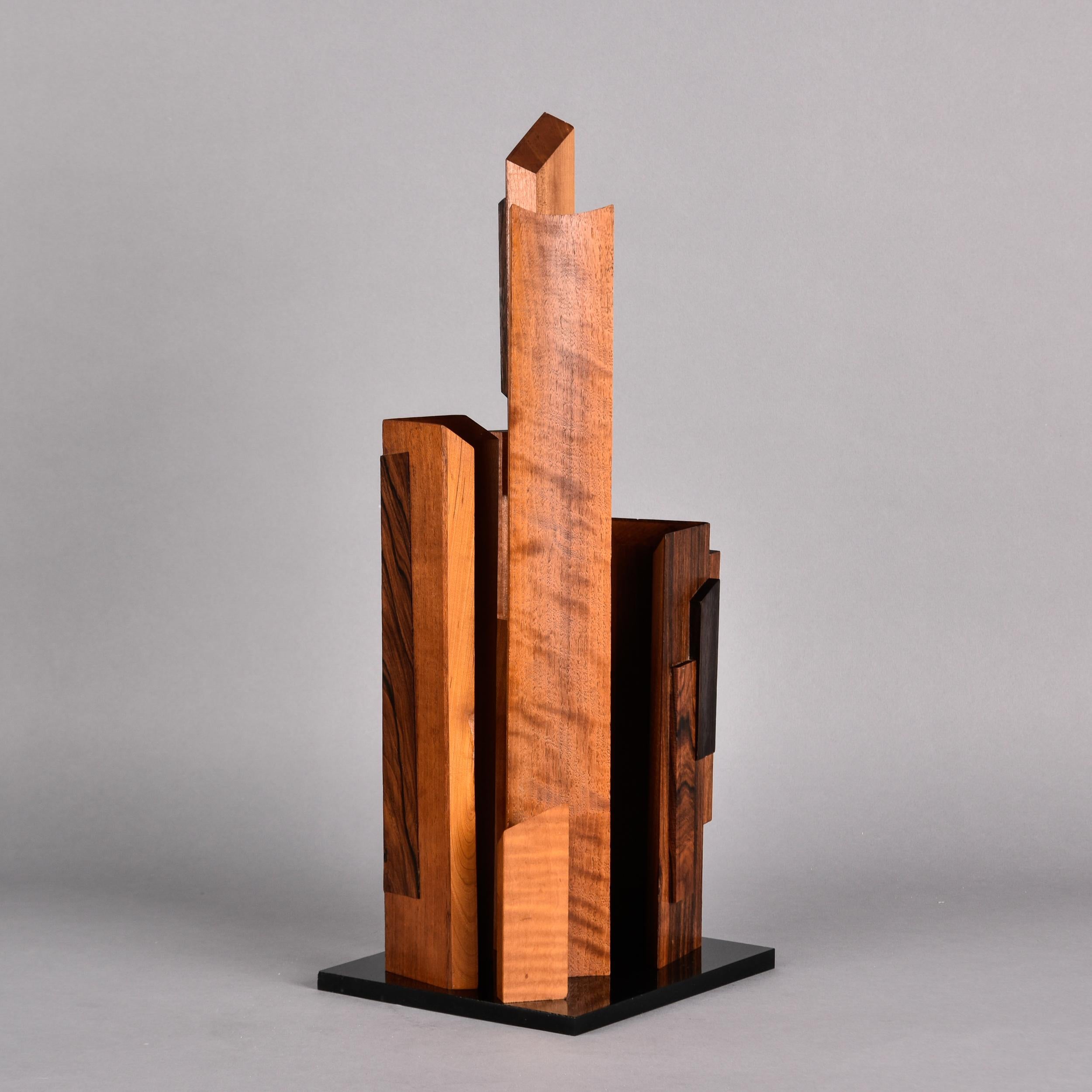 Mid Century Abstract Wood Sculpture by Gibb Taylor  1