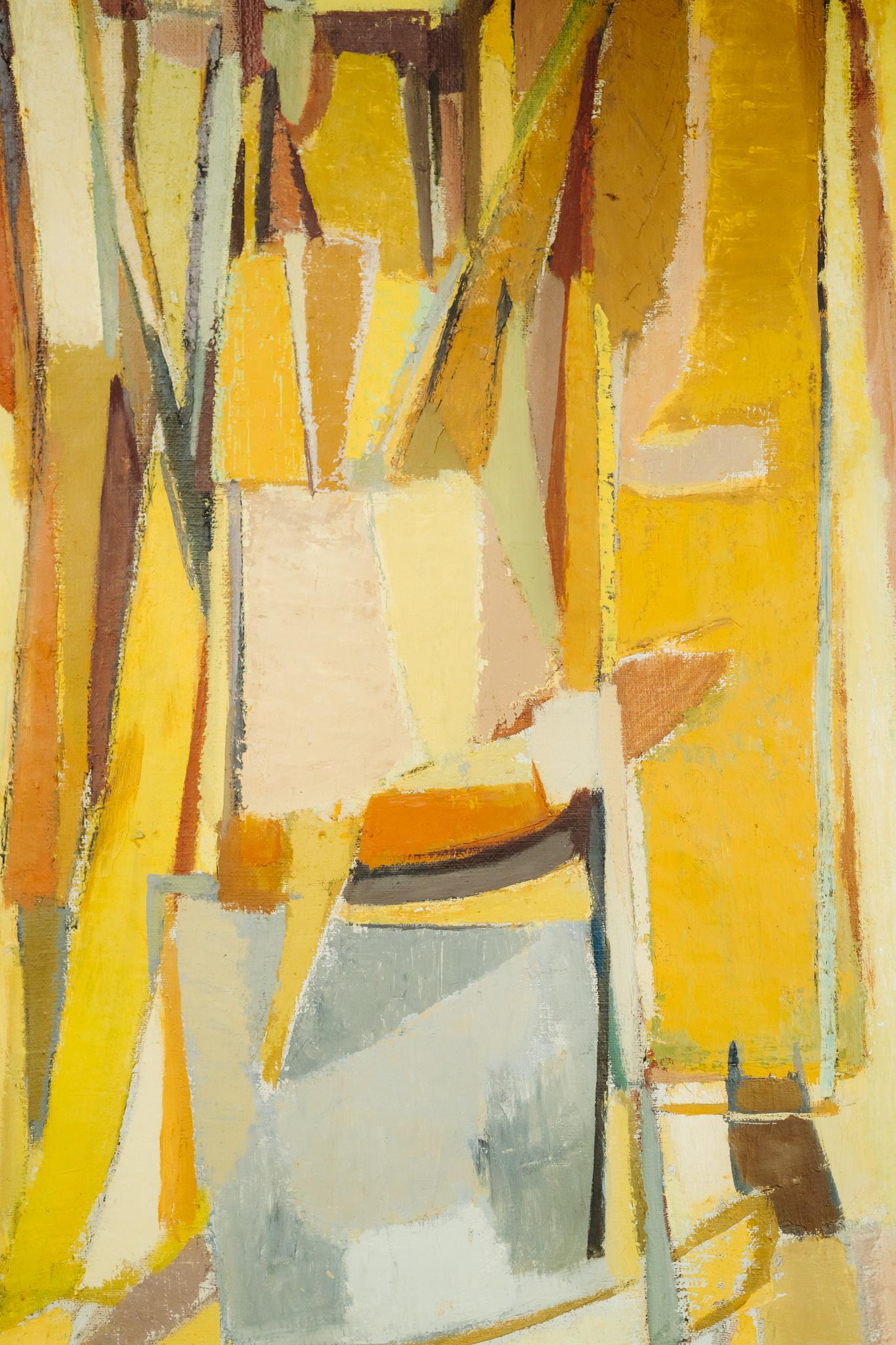 mid century abstract work by René Legrand, French artist In Good Condition In Brecht, BE