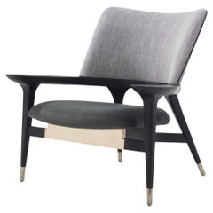 Mid Century Accent Chair - Charcoal
