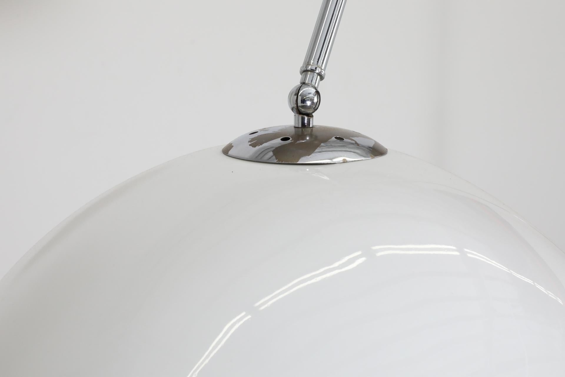 Mid-Century Achille Castiglioni Inspired Standing Arc Lamp with Marble Cube Base 3