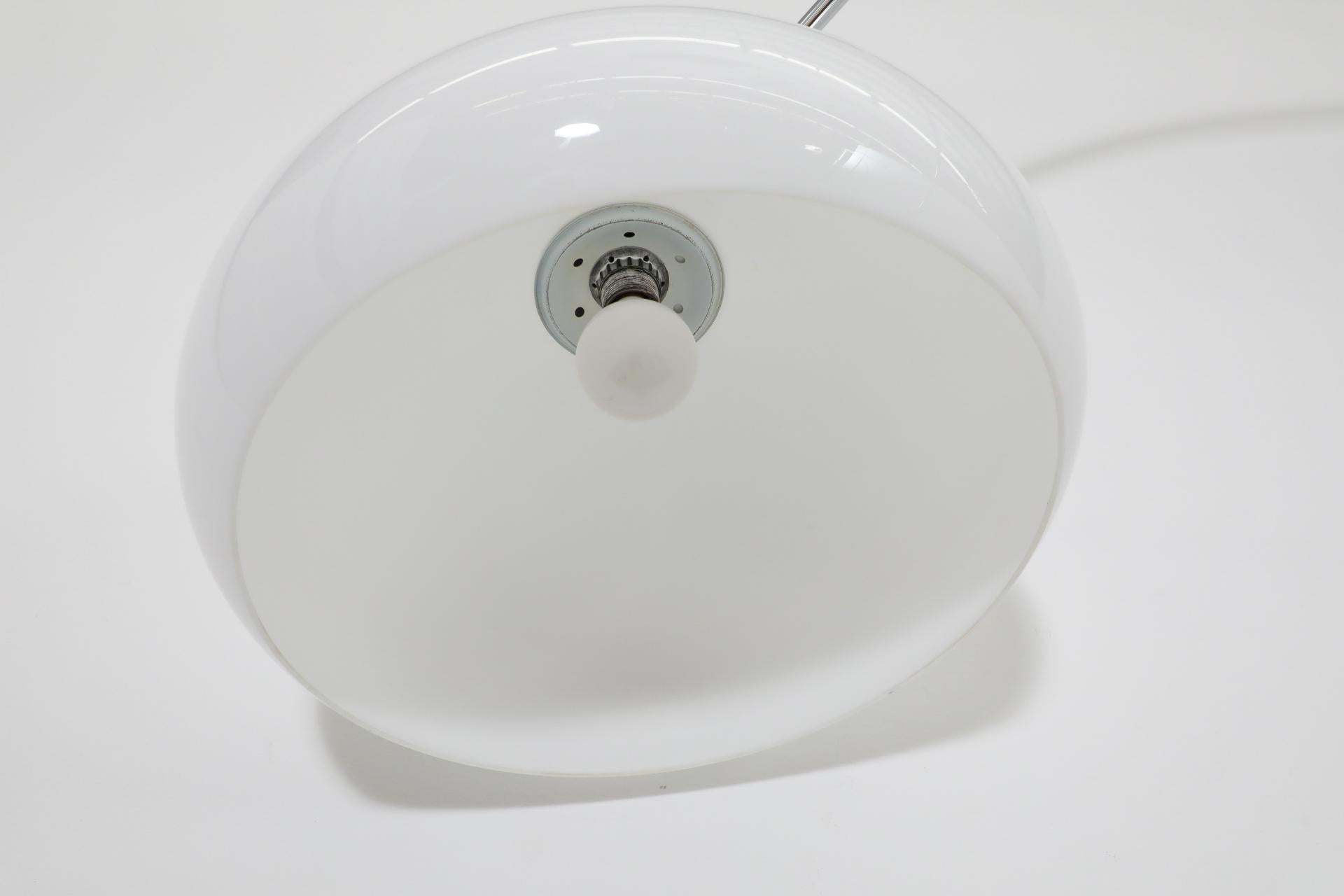 Mid-Century Achille Castiglioni Inspired Standing Arc Lamp with Marble Cube Base 9