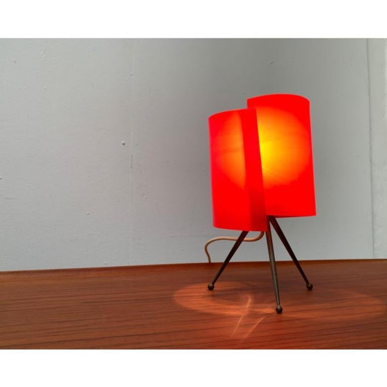 Mid-Century Acryl Tripod Table Lamp, 1960s For Sale 5