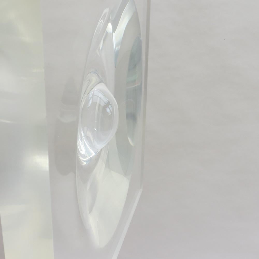 Machine-Made Mid-century Acrylic Wall Hanging Lenscope by Karl Gerstner Swiss, 1960s mobile For Sale