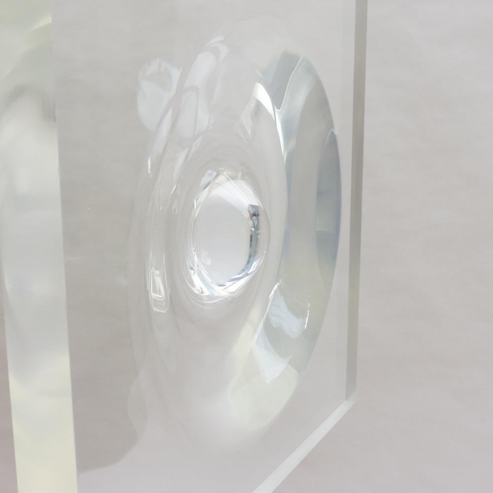 Mid-century Acrylic Wall Hanging Lenscope by Karl Gerstner Swiss, 1960s mobile In Good Condition For Sale In Stow on the Wold, GB