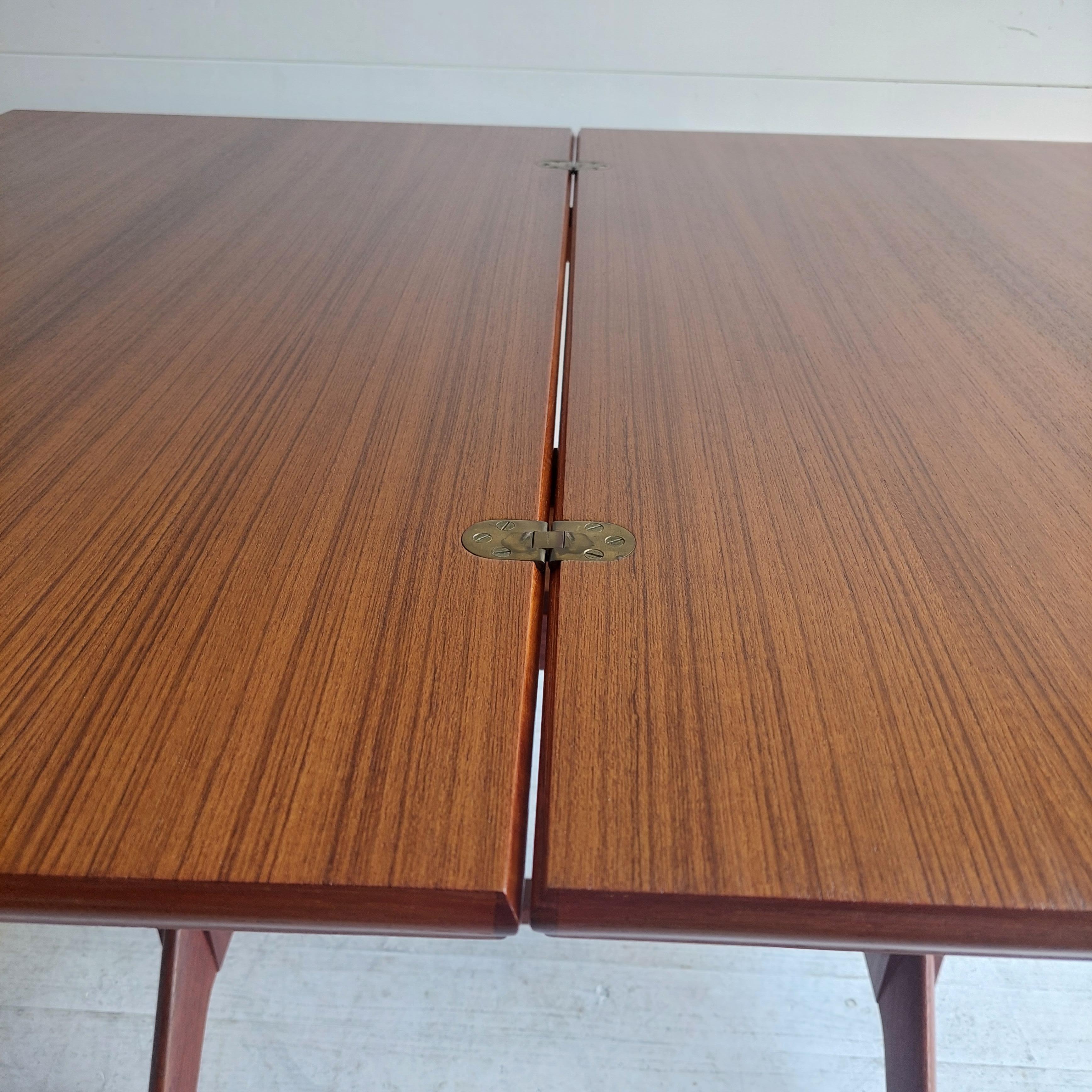 Mid Century adjust. & extend. teak coffee / dining table by Wilhelm Renz, 1950s For Sale 9
