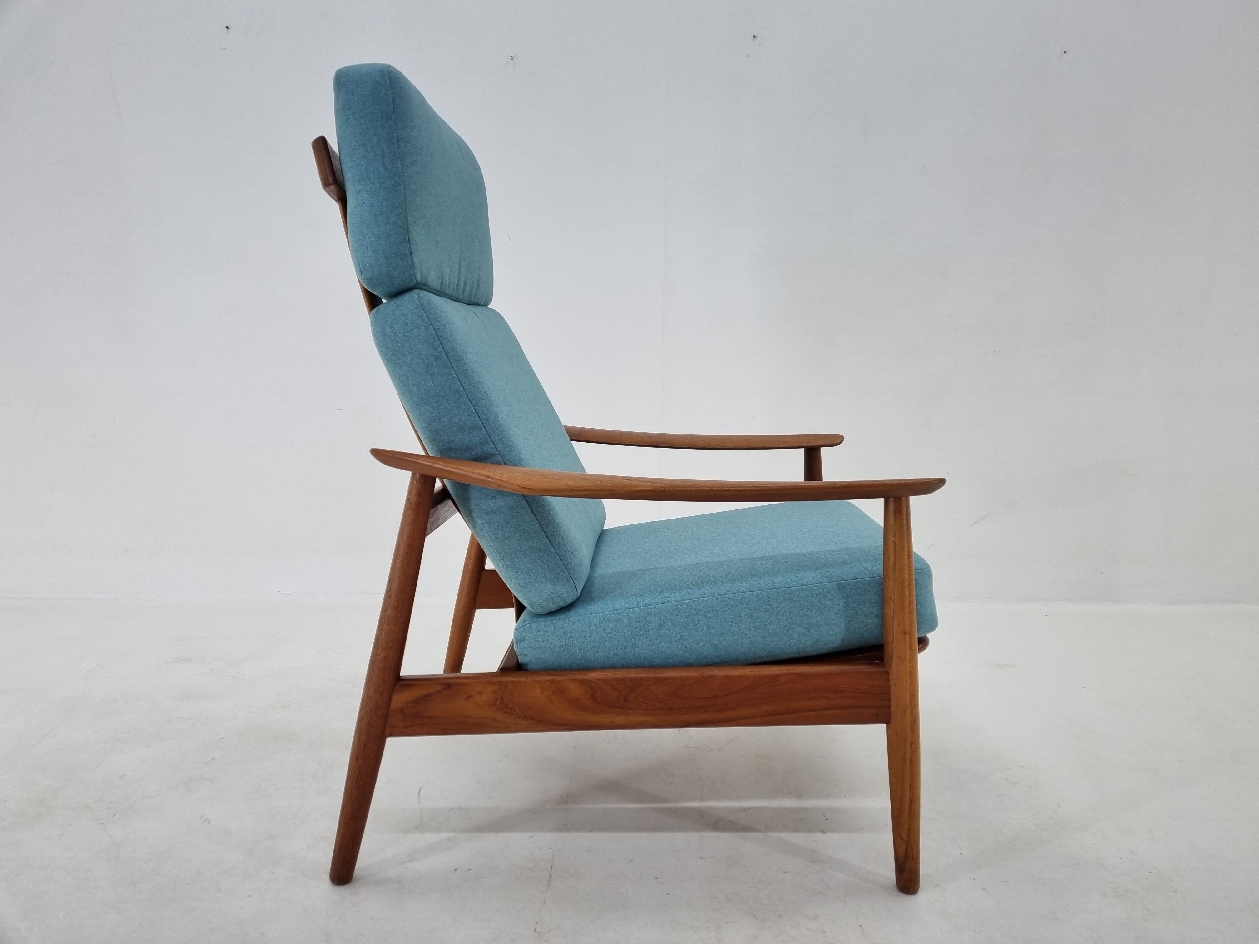 Danish Mid Century Adjustable Armchair for France & Søn, Arne Vodder, Denmark, 1960s For Sale