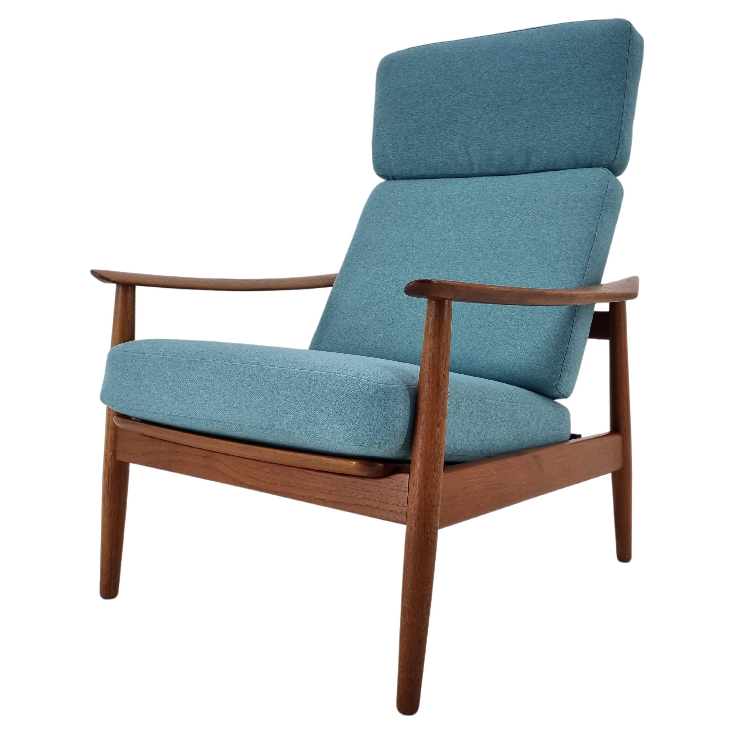 Mid Century Adjustable Armchair for France & Søn, Arne Vodder, Denmark, 1960s For Sale